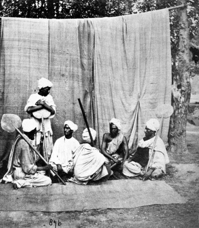 Punkawallahs, c.1860-80s de European Photographer